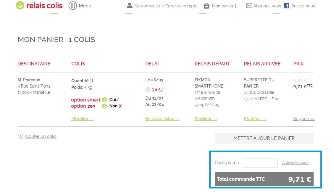 Comment profiter d'un code promo Relais Colis valides?