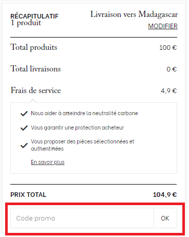 Où utiliser un code promo Selency ?