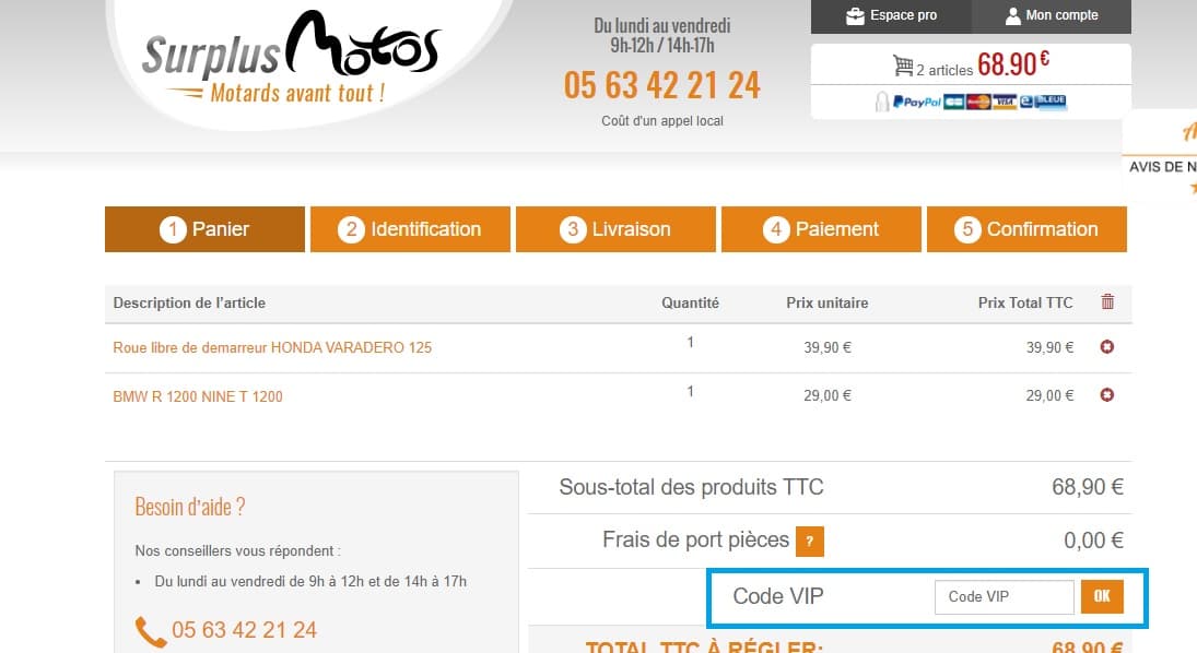 Comment profiter d’un code promo Surplus Motos valide ?