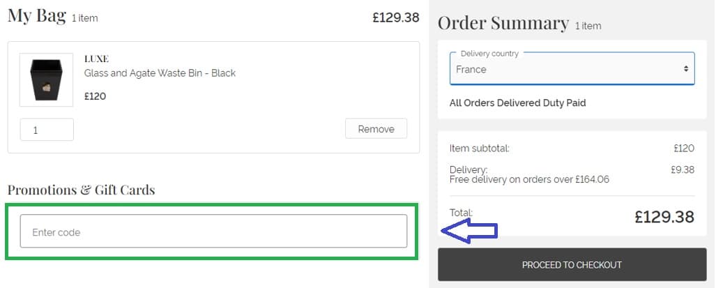 Où mettre mon code promo Amara valide ?