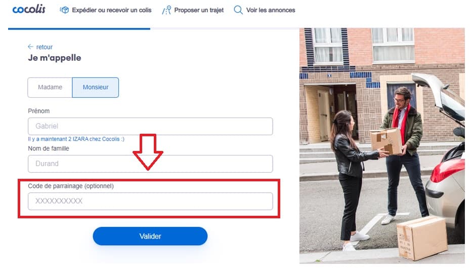 Où mettre mon code promo Cocolis ?