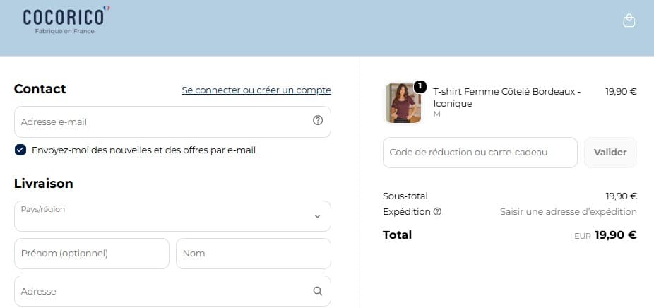 Code promo Cocorico