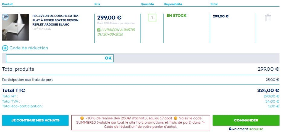 Code promo Planete Bain