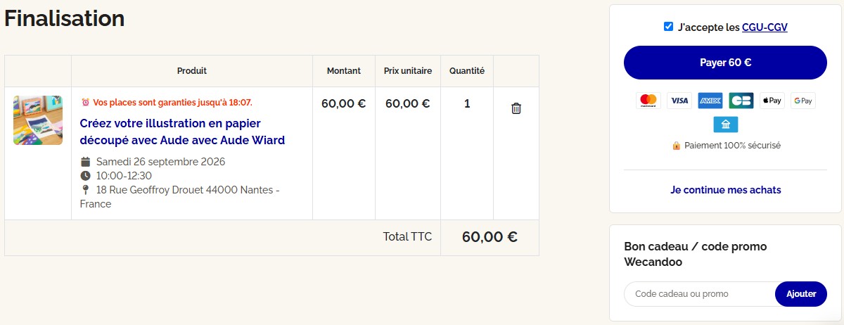Code promo Wecandoo