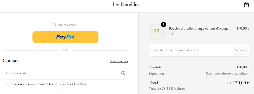 Code promo Les Néréides