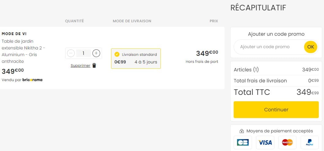 Code promo Bricorama