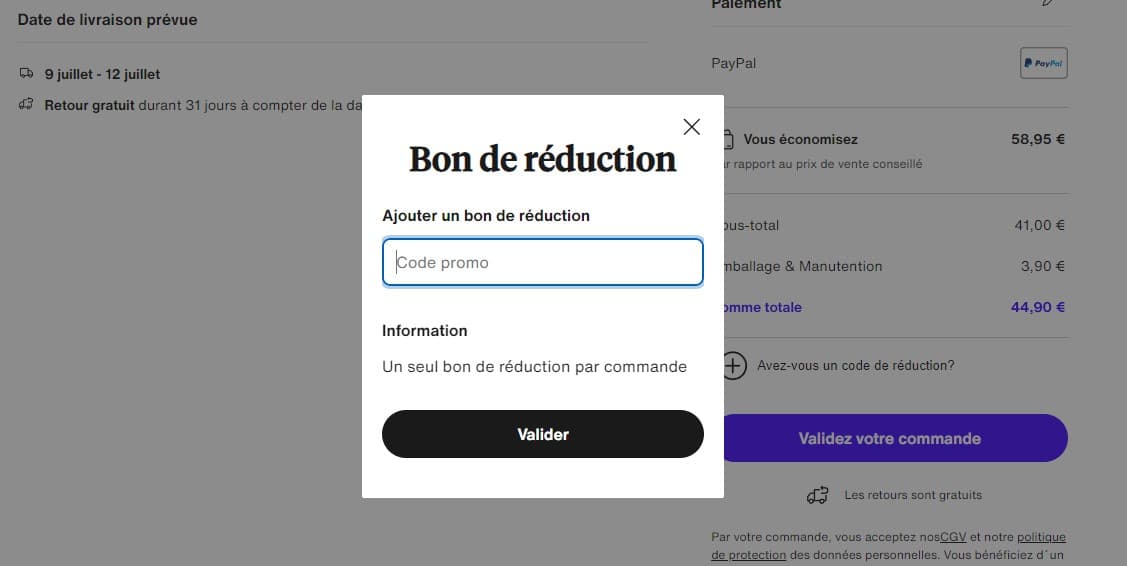 Code promo Zalando privé
