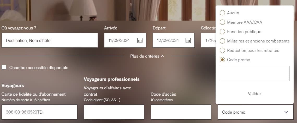 Code promo Hotels Sofitel