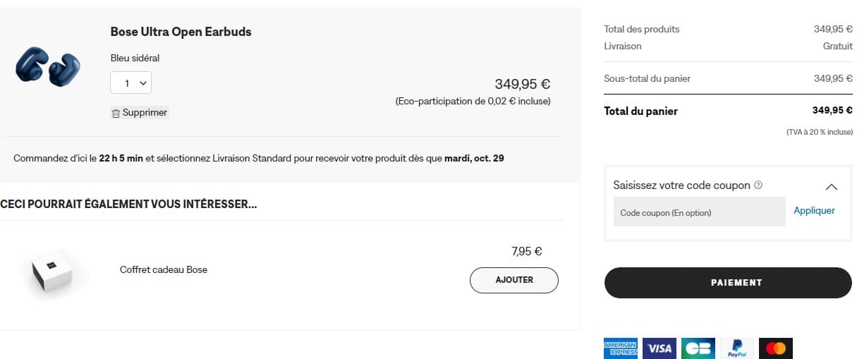 Code promo Bose valide en décembre 2025