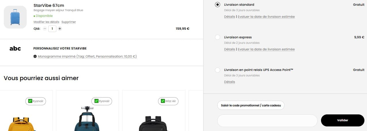 Code promo American Tourister