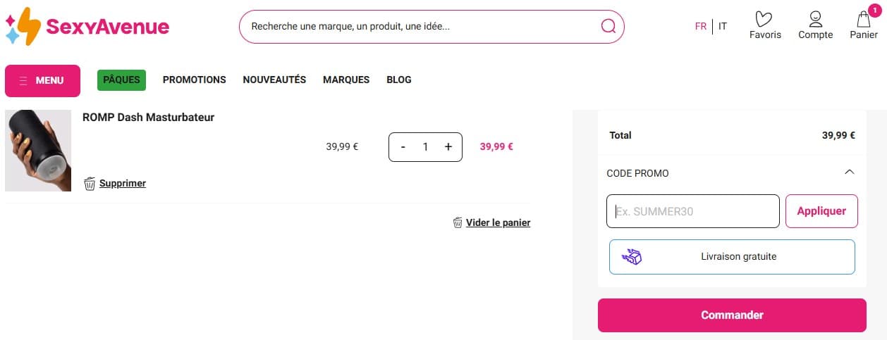 Code promo SexyAvenue