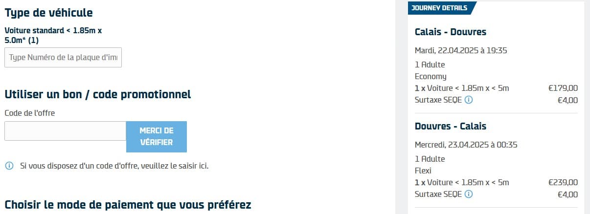 Code promo DFDS Seaways