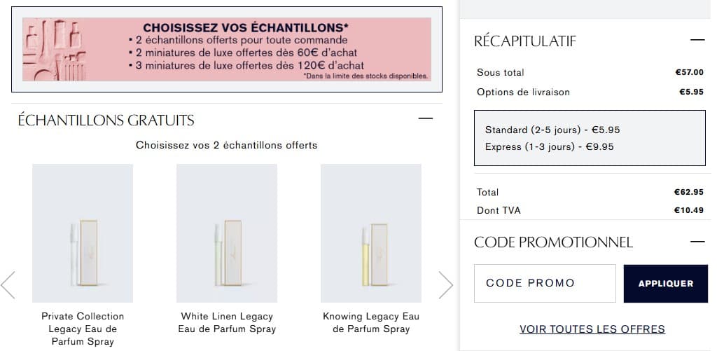 Code promo Estée Lauder