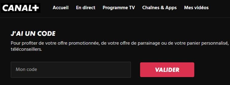Code promo Canal+