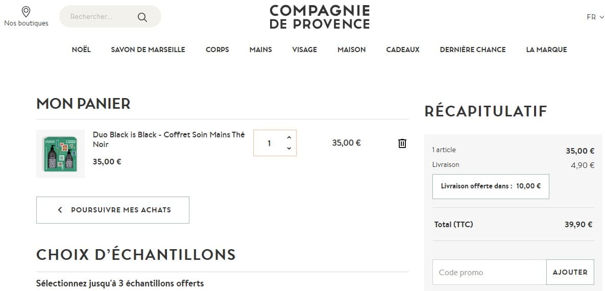 Code promo Compagnie de Provence