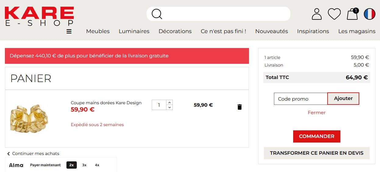 Code promo Kare Design