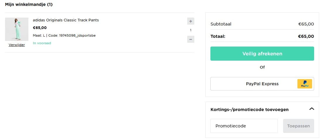 Code promo JD Sports Belgique