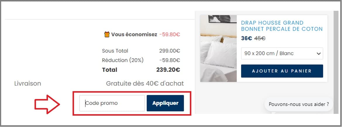 Où mettre mon code promo Mello valide ?