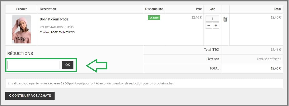 Où mettre mon code promo Molly Bracken valide ?