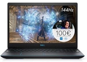 Dell Inspiron G3 15 3500 Intel Core i5-10300H PC Portable Gamer 15,6" FHD 120 Hz Eclipse Black 8 Go de RAM SSD 512 Go NVIDIA GTX 1660Ti 6Go GDDR6 Windows 10 Home Clavier AZERTY Français rétroéclairé