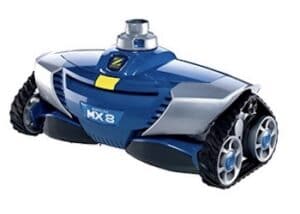 Zodiac MX8 Robot de Piscine hydraulique pour piscines 12x6 m. Il nettoie Le Fond et Les parois de Votre Piscine, et s'adapte à Toutes Les Formes et Fonds