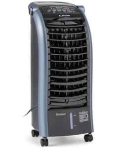 KLARSTEIN Maxfresh - Refroidisseur d'air 3-en-1 - humidificateur, Ventilateur, Refroidisseur, 65W, 444 m³/h, 4 Vitesses, Modes: Normal/Nature/Nuit, minuterie jusqu'à 15h, réservoir: 6L - Noir/Bleu