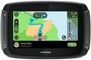 TomTom GPS Moto RIDER 500 - 4,3 pouces Cartographie Europe 49, Traffic, Zones de Danger, Appel Mains-Libres, Compatible Siri et Google Now