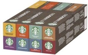 Starbucks Pack Variété, 8 Goûts différents By Nespresso 8 x 10 capsules (80 capsules)