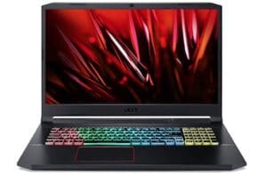 Acer Nitro 5 AN517-52-577P Ordinateur Portable Gaming 17.3" Full HD, PC Portable Gamer (Intel Core i5-10300H, RAM 8Go, SSD 512Go, NVIDIA GeForce GTX 1650Ti 4 Go, Windows 10) - Noir - Clavier Azerty