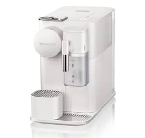 De'Longhi Lattissima One Evo, Machine à café en capsules à usage unique, mousseur de lait automatique, cappuccino et lait, EN510.W, 1450W, blanc