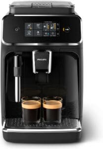 Philips EP2221/40 Machine Espresso automatique Séries 2200 Mousseur à lait Noir Laqué
