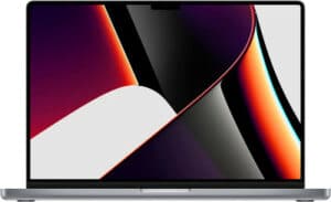 Apple 2021 MacBook Pro (16 Pouces, Puce Apple M1 Pro avec CPU 10 cœurs et GPU 16 cœurs, 16 Go RAM, 512 Go SSD) - Gris sidéral