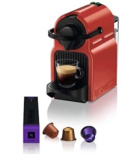 Krups Nespresso Inissia rouge, Machine à café, Cafetière expresso à dosettes, Compacte automatique, Pression 19 bars YY1531FD