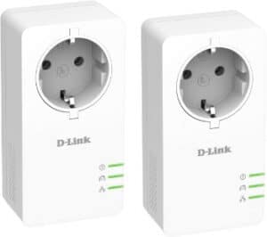 D-Link DHP-P601AV CPL 1000 mbps, Kit de 2 Adaptateurs HomePlug AV2 1000 HD Prise Intégrée - Idéal pour Profiter du Service Multi-TV à la Maison