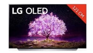 TV LG OLED48C1, téléviseur 48 Pouces, 121 cm, 4K UHD, Smart TV, Gris, HDMI 2.1, contrôle Vocal, OLED TV, Amazon Alexa