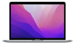 2022 Apple MacBook Pro avec Puce M2 : écran Retina de 13 Pouces, 8GB de RAM, 256 Go ​​​​​​​de Stockage ​​​​​​​SSD ; Gris sidéral ​​​​​​​