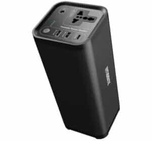 Litionite Hurakan 200W / 46.400mAh Power Bank/Batterie Externe/Mini Générateur d'énergie portable - 1x AC prise de courant - 2x USB/1x Type-C - Chargeur pour Smartphone/PC/Ordinateur/CPAP/Drone/Tablet