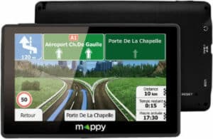 GPS Camion - GPS Poids Lourds - Mappy GPS Ulti X565 Truck (Écran : 5 Pouces - 44 Pays - Mise à jour gratuite jusqu'à 4 fois par an) Noir