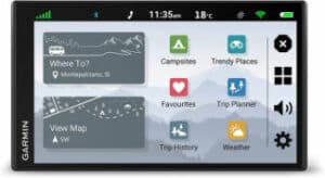 Garmin Campervan – GPS pour Mini Vans avec écran Couleur de 6,65" – Spécial Road Trips - Carte Europe entière 46 Pays Noir