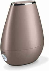 Beurer LB 37 Humidificateur d'air avec atomisation ultrason microfine, mode nuit, silencieux, fonction diffuseur d'arômes, couleur bronze