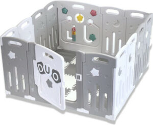 Parc pour bébé Venture All Stars DUO Lite - Parc de jeu primé à plusieurs reprises pour bébés et tout-petits - Inclut des tapis de jeu et un panneau d'activités.