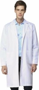 blouse blanche professionnel électrostatiques unisexes, docteur manteau, technicien manteau, Blanc, L