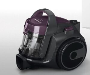 Bosch Série 2 Aspirateur sans sac BGC05AAA1 – Aspirateur au format ultra compact et poids léger, avec filtre hygiénique lavable et haute performance d’aspiration – Couleur : Violet