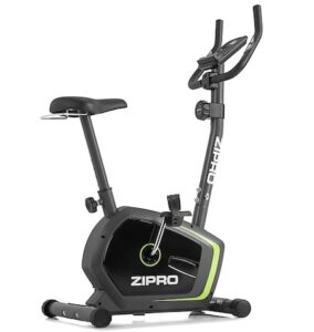 ZIPRO Vélo d’Appartement DRIFT, Vélo d’Intérieur pour Fitness et Sport à Domicile, écran LCD, Pulsomètre, Niveaux de Résistance, 120kg