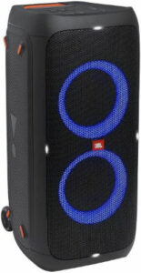 JBL PartyBox 310 Enceinte Bluetooth sans fil avec éclairage dynamique intégré, mode karaoké, basses puissantes et prise en charge de l'application JBL Noir