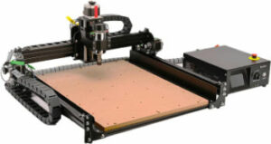 FoxAlien 4040-XE fraiseuse CNC de bureau avec moteur de broche 300W,3 axes Machine à graver pour gravure sur bois,gravure acrylique, gravure sur aluminium Grbl Commande(220V)