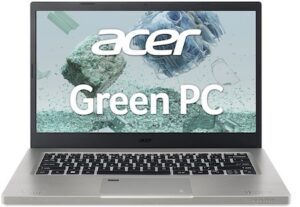 Acer Aspire AV14-51-57CJ-Aspire Vero | PC Green-FHD 14" IPS-Intel Core i5-1235U Evo (10 Cœurs)-Intel® Iris® XE Graphics- Ram 8 Go DDR4X- 512 Go PCIe NVMe SSD, Gris