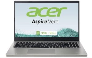 Acer Aspire Vero AV15-51-39SE Ordinateur Portable 15,6'' FHD, PC Portable (Intel Core i3-1115G4, RAM 8 Go, SSD 512 Go, Intel UHD Graphics, Windows 11) - Clavier AZERTY (Français), Laptop Gris